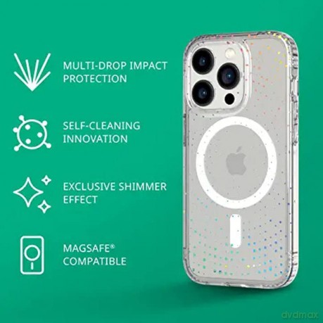 Tech21 - Evo Sparkle MagSafe - iPhone 14 Pro - Clear
