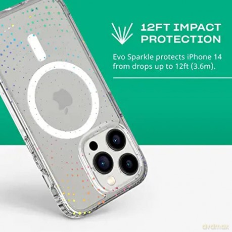 Tech21 - Evo Sparkle MagSafe - iPhone 14 Pro - Clear