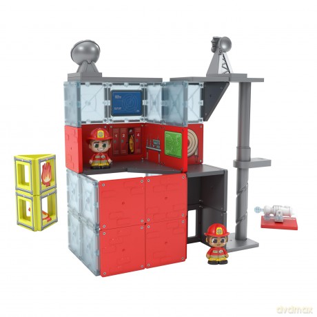 Tile Town - Fire Station, Magnetic Building Set