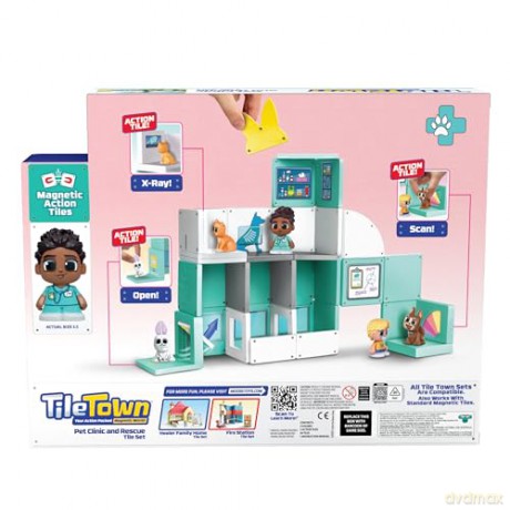 Tile Town - Veterinary Clinic, Magnetic Building Kit (90306)
