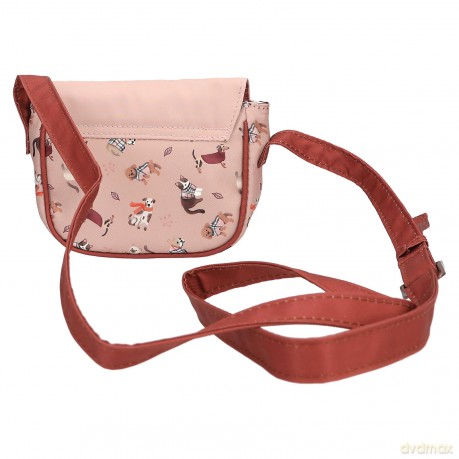 TOPModel - Small Shoulder Bag FUR EVER FRIENDS - Powdery Pink and Copper - Small