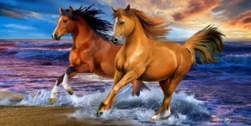 Towel - 70 x 140 cm - Horses (110043)