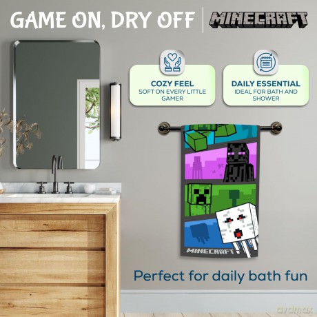 Towel - 70 x 140 cm - Minecraft (1029327)