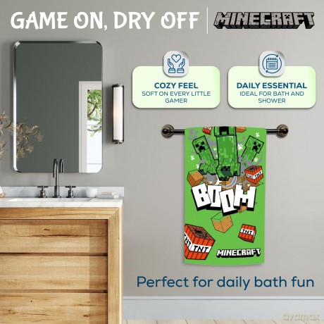 Towel - 70 x 140 cm - Minecraft Boom (1029328)