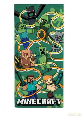 Towel - 70 x 140 cm - Minecraft Creeper (1029330)