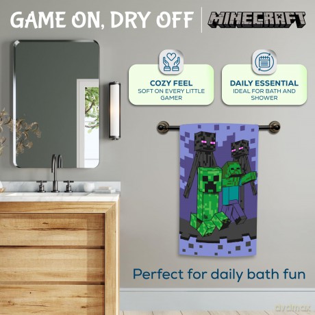 Towel - 70 x 140 cm - Minecraft Monsters (1029331)
