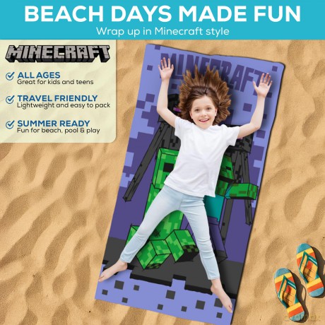 Towel - 70 x 140 cm - Minecraft Monsters (1029331)