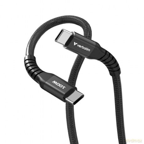 Verbatim - Sync & Charge Magnetic Cable - 100W USB-C to USB-C 120 cm
