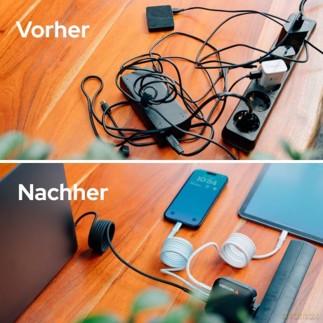 Verbatim - Sync & Charge Magnetic Cable - 100W USB-C to USB-C 120 cm