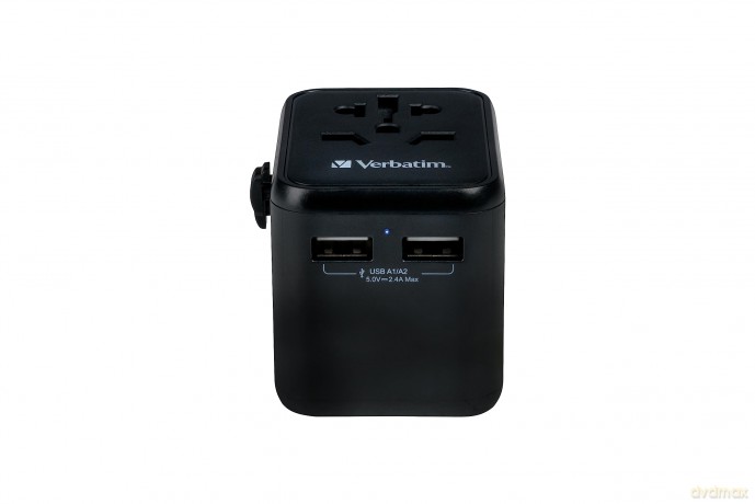 Verbatim - Universal Travel Adapter UTA-01 with 2xUSB Charger