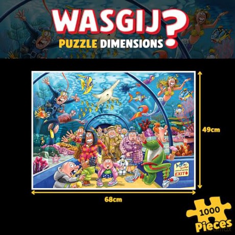 Wasgij - Original 43: Aquarium Antics (1000 pieces)