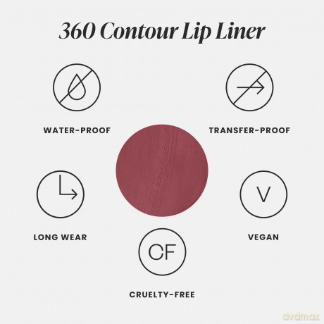 Wonderskin - 360 Contour Lip Liner - Mauve - 1.2