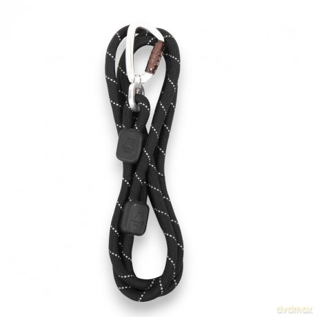 Woolly Wolf - Rope Leash Black - 180 cm - 10mm