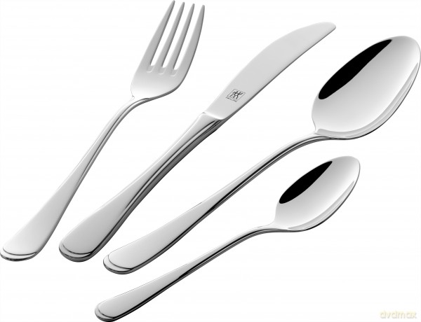 Zwilling - Jessica (polished) - Slv/sort - Menu set 24-pcs
