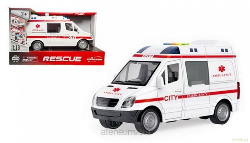 Ambulans ze światłem i dźwiękiem