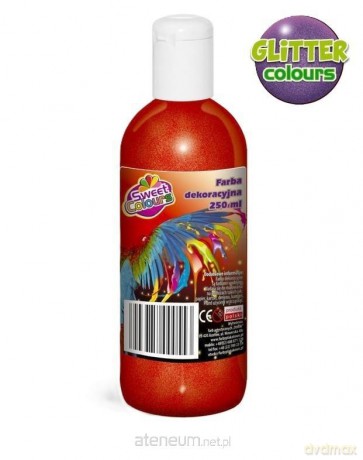 Farby plakatowe brokatowe 250ml (6szt)