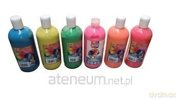 Farby plakatowe fluorestencyjne 500ml 6 kolorów