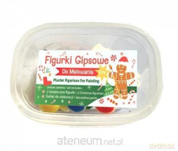Figurki gipsowe do malowania Świąteczne