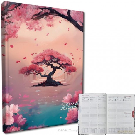Kalendarz 2026 A5 tygodniowy rozkładówka Sakura [KALENDARZ]