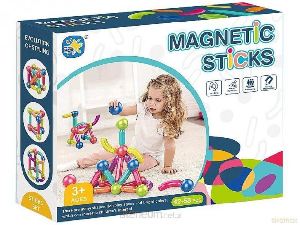 Klocki magnetyczne 58el [KLOCKI]