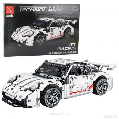 Klocki Samochód GT Racing Biały 1:14 1268el [KLOCKI]