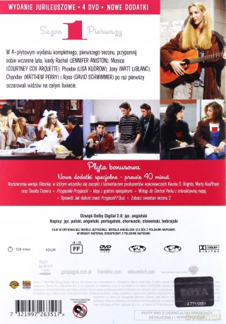 Przyjaciele edycja jubileuszowa Kolekcja sezony 1-10 Pakiet [45DVD]