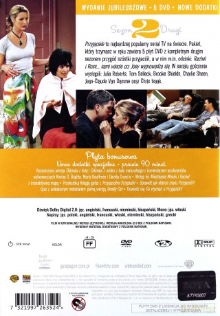Przyjaciele edycja jubileuszowa Kolekcja sezony 1-10 Pakiet [45DVD]