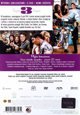 Przyjaciele edycja jubileuszowa Kolekcja sezony 1-10 Pakiet [45DVD]