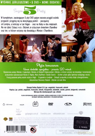 Przyjaciele edycja jubileuszowa Kolekcja sezony 1-10 Pakiet [45DVD]