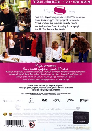 Przyjaciele edycja jubileuszowa Kolekcja sezony 1-10 Pakiet [45DVD]