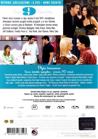 Przyjaciele edycja jubileuszowa Kolekcja sezony 1-10 Pakiet [45DVD]