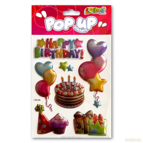 Naklejki metaliczne Brithday