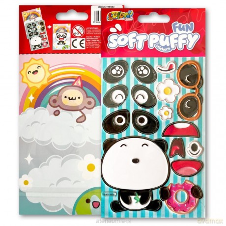 Naklejki puffy Fun with Panda