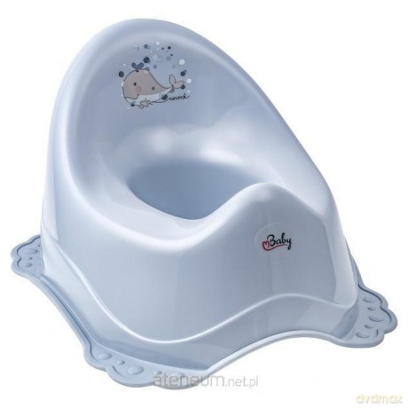 Nocnik Wieloryb Minimal satynowy błękit