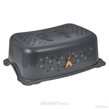 Podnóżek Konik Minimal stalowy szary