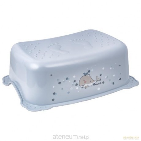 Podnóżek Wieloryb Minimal satynowy błękit