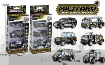 Zestaw 3 aut metal