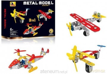 Zestaw konstruktor metal 3w1 Aircraft [KLOCKI]