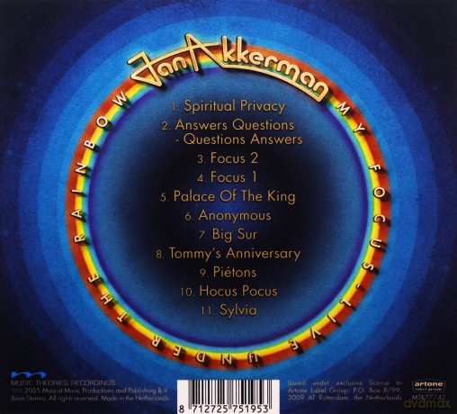 Jan Akkerman: My Focus - Live Under The Rainbow (digipack) [CD]