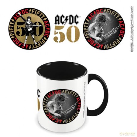 AC/DC: Ac/Dc (50th Anniversary) Black Coloured Inner Pod Mug