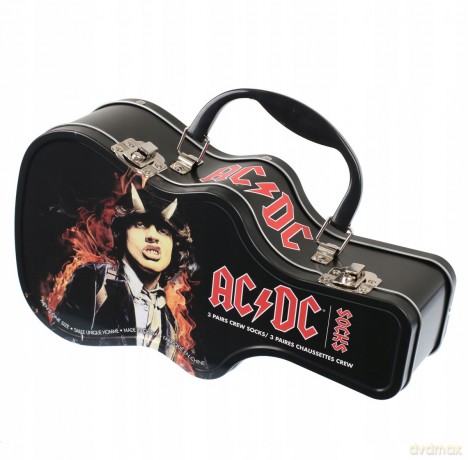 AC/DC: AC/DC Socks 3 Pack In Guitar Tin (One Size)