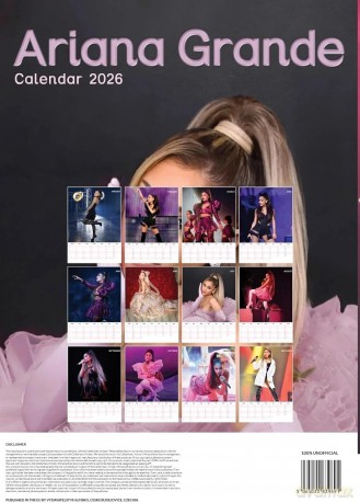 Ariana Grande: Ariana Grande 2026 Unofficial Calendar [KALENDARZ]
