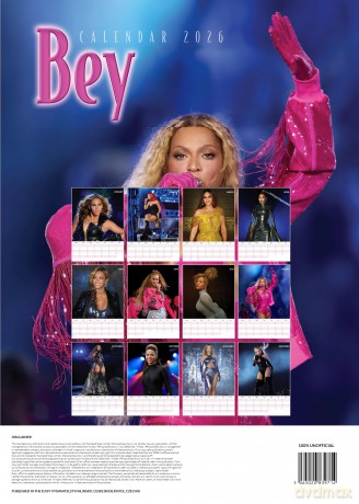 Beyonce: Beyonce 2026 Unofficial Calendar [KALENDARZ]