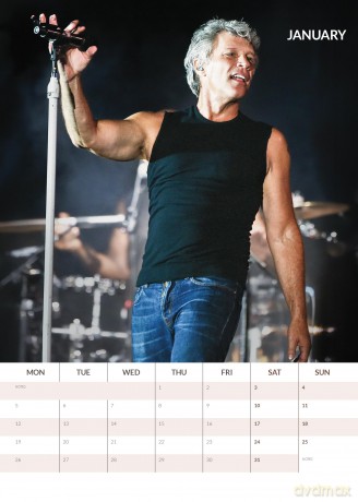 Bon Jovi: Bon Jovi 2026 Unofficial Calendar [KALENDARZ]