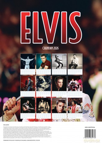 Elvis: Elvis 2026 Unofficial Calendar [KALENDARZ]