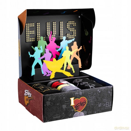 Elvis: Elvis 3 Pack Socks In 3D Pop Up Gift Box (One Size)