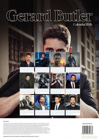 Gerard Butler: Gerard Butler 2026 Unofficial Calendar [KALENDARZ]