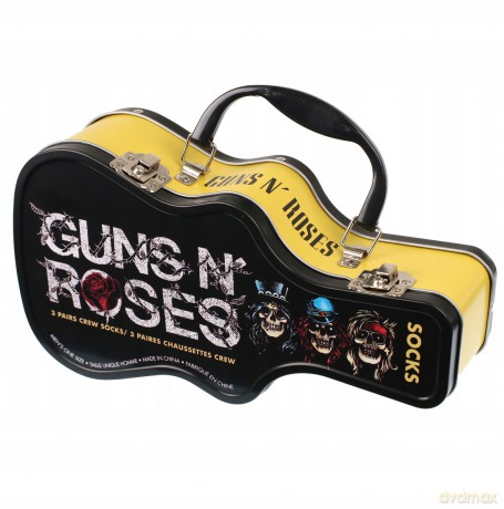 Guns N Roses: Guns N Roses Socks 3 Pack In Guitar Tin (One Size)