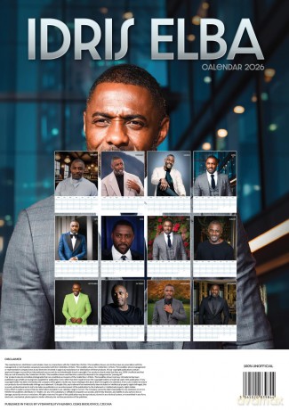 Idris Elba: Idris Elba 2026 Unofficial Calendar [KALENDARZ]