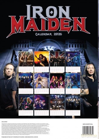 Iron Maiden: Iron Maiden 2026 Unofficial Calendar [KALENDARZ]